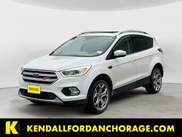 Used 2017 White Platinum Clearcoat Metallic Ford Titanium image 1