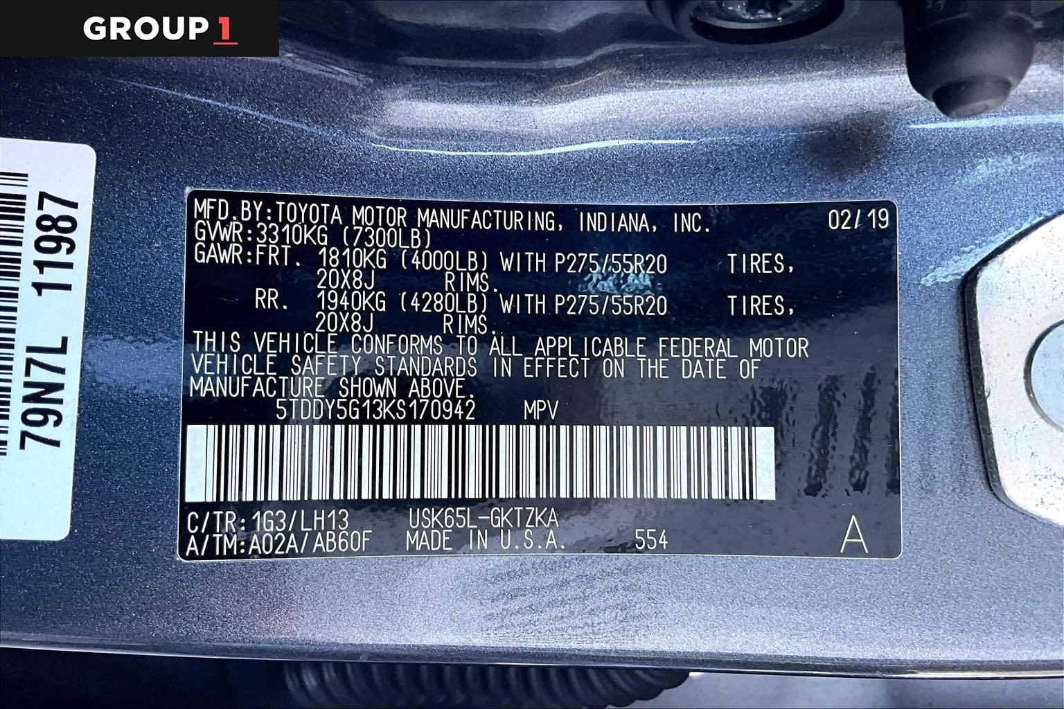 Certified Used 2019 Magnetic Gray Metallic Toyota Platinum image 37