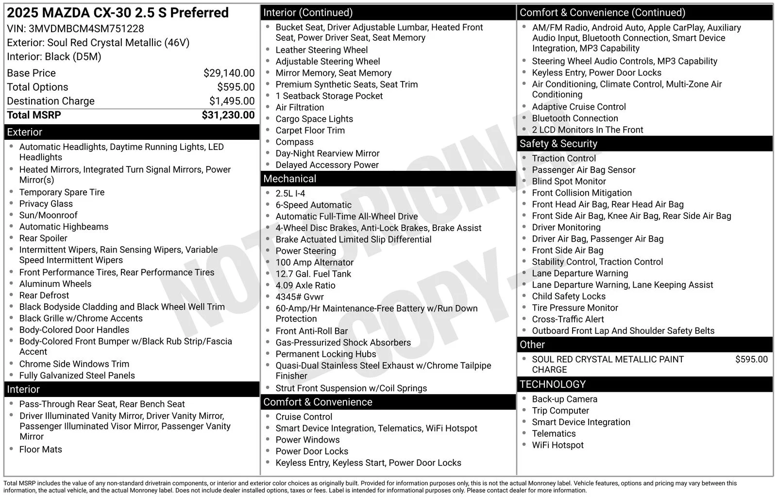 Certified Used 2025 Soul Red Crystal Metallic Mazda 2.5 S Preferred Package image 26