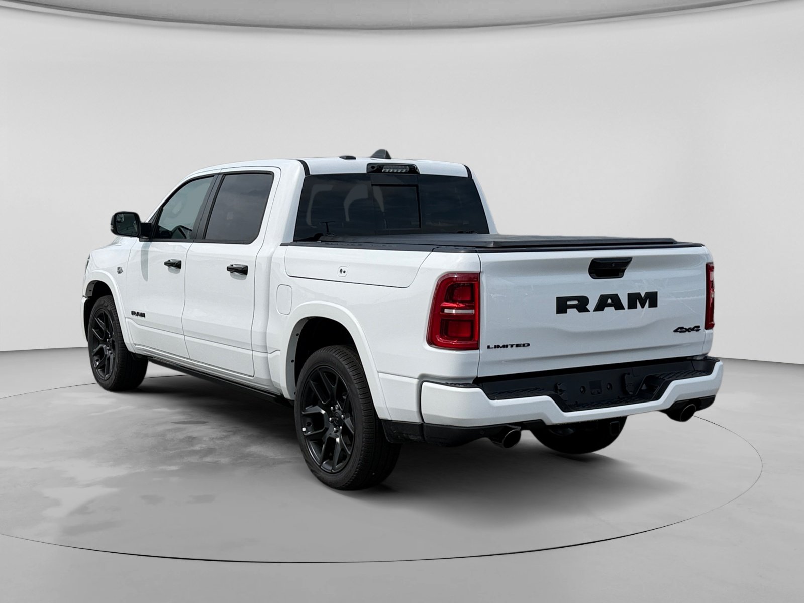 New 2026 Bright White Clear-Coat Exterior Paint RAM Limited 4x4 Crew Cab 5