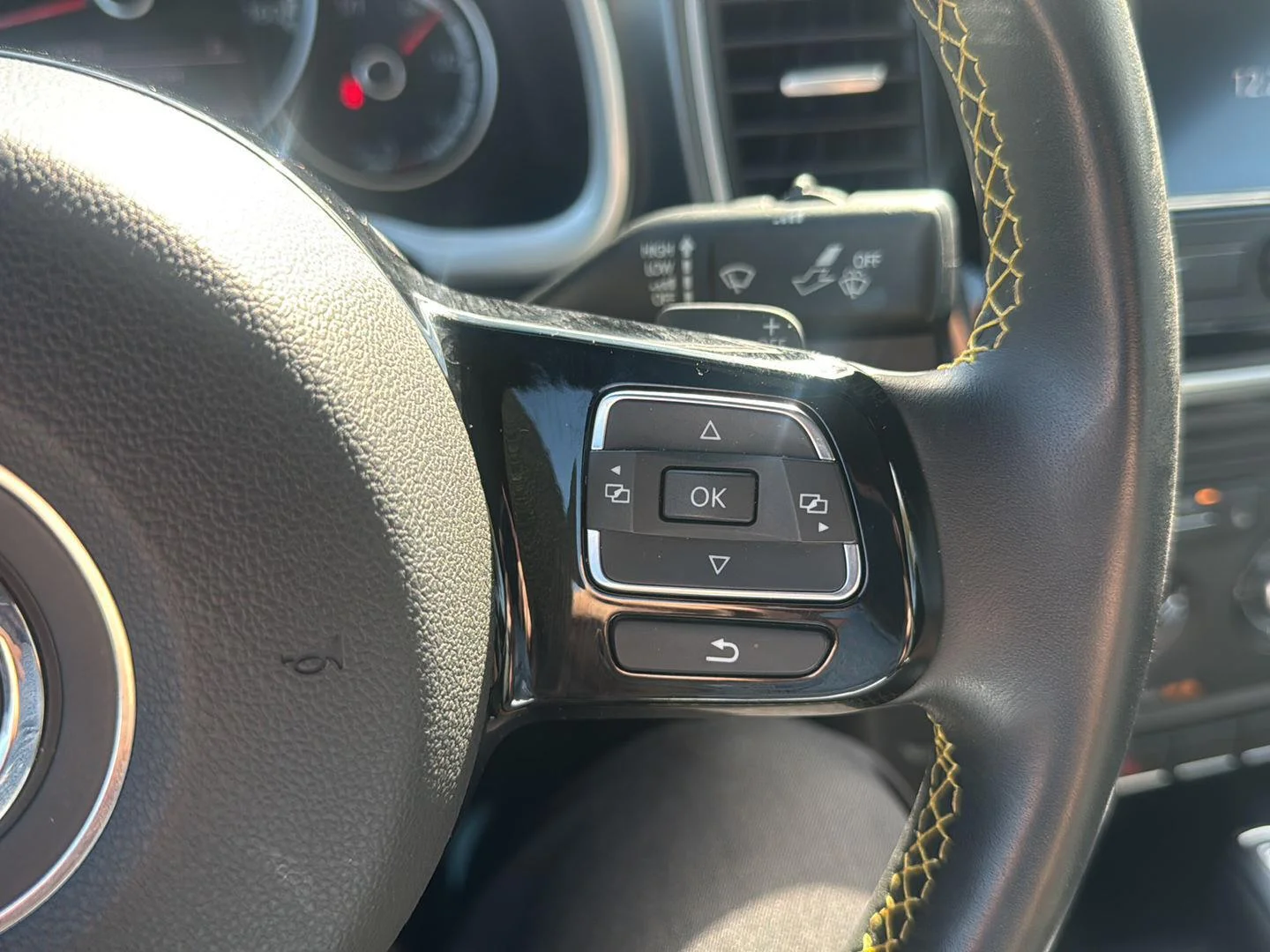 Used 2014 Yellow Rush/Black Volkswagen 2.0T Turbo GSR image 16