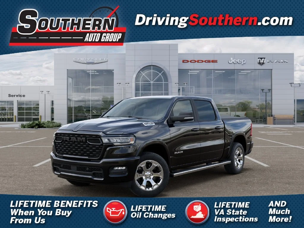 New 2025 Diamond Black Crystal Pearlcoat RAM Big Horn/Lone Star image 1