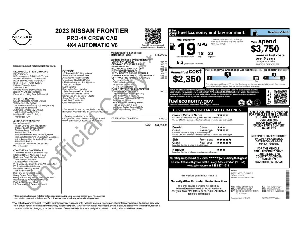 Used 2023 Green Nissan PRO-4X image 17