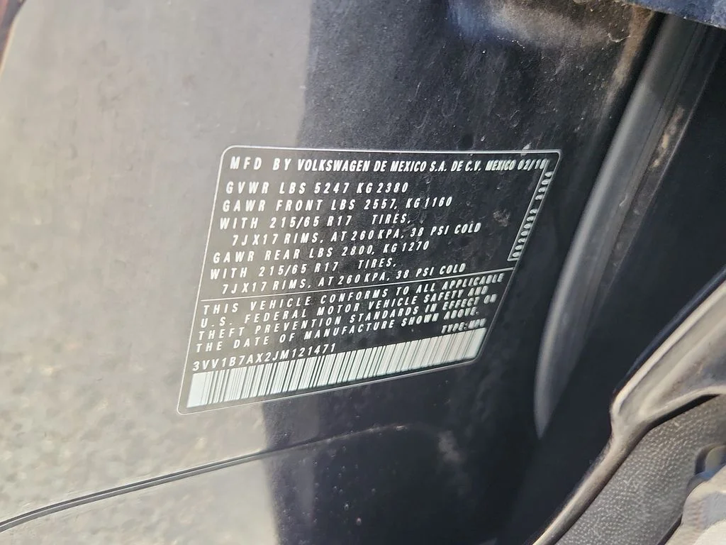 Used 2018 Black Volkswagen 2.0T S image 18