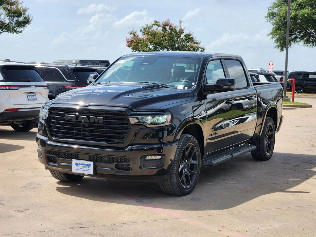 New 2026 Diamond Black Crystal Pearl-Coat Exterior Paint RAM Laramie image 2