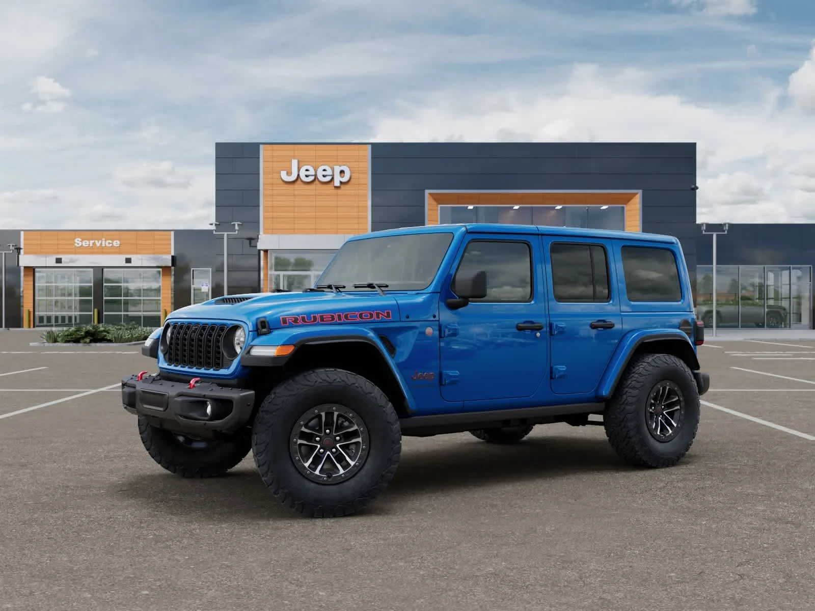 New 2027 Hydro Blue Pearlcoat Jeep Rubicon X image 2