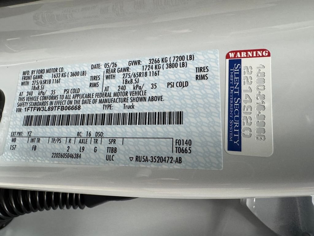 New 2026 White Ford XLT image 30