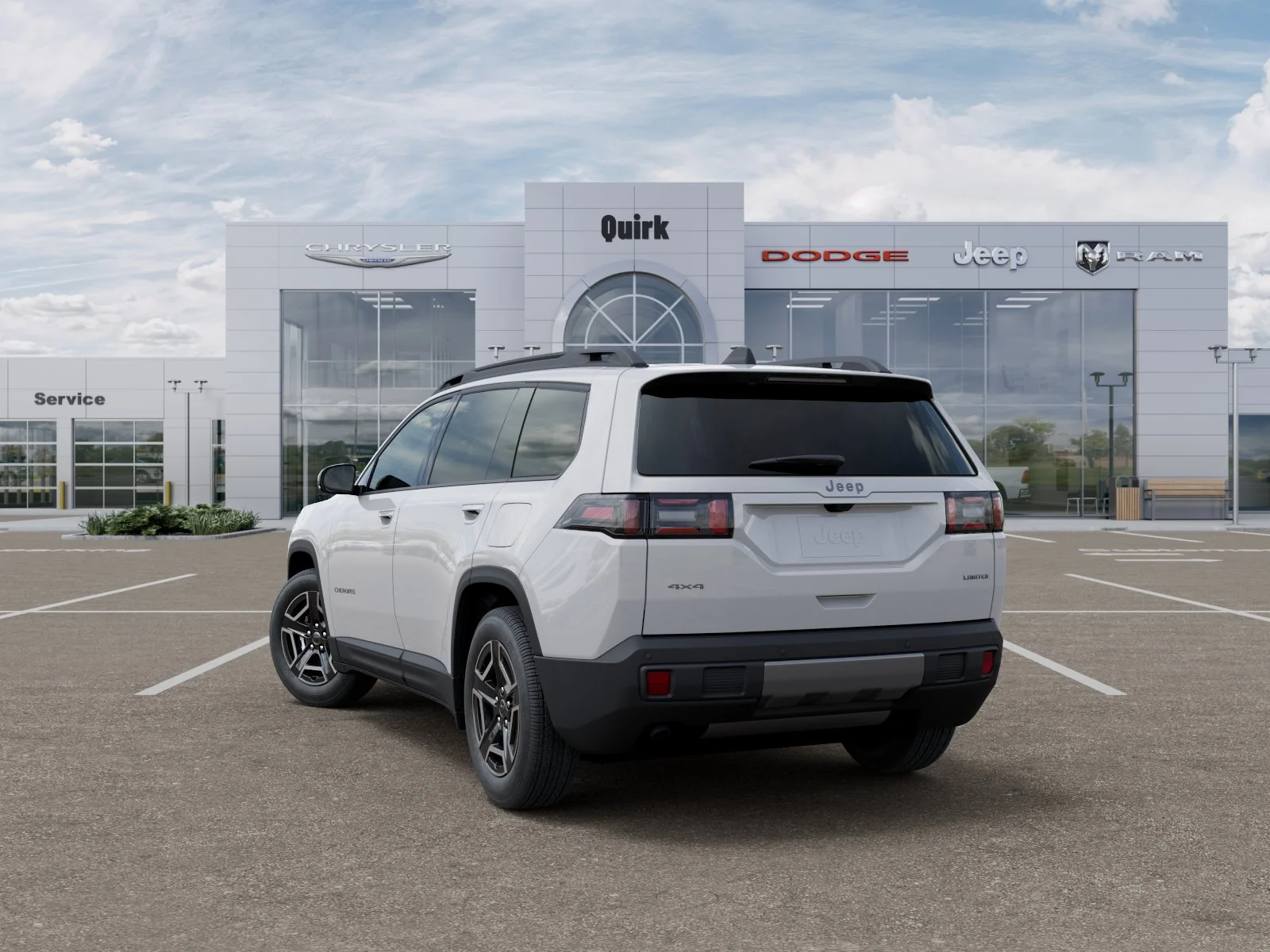 New 2026 Bright White Clear-Coat Exterior Paint Jeep Limited image 29