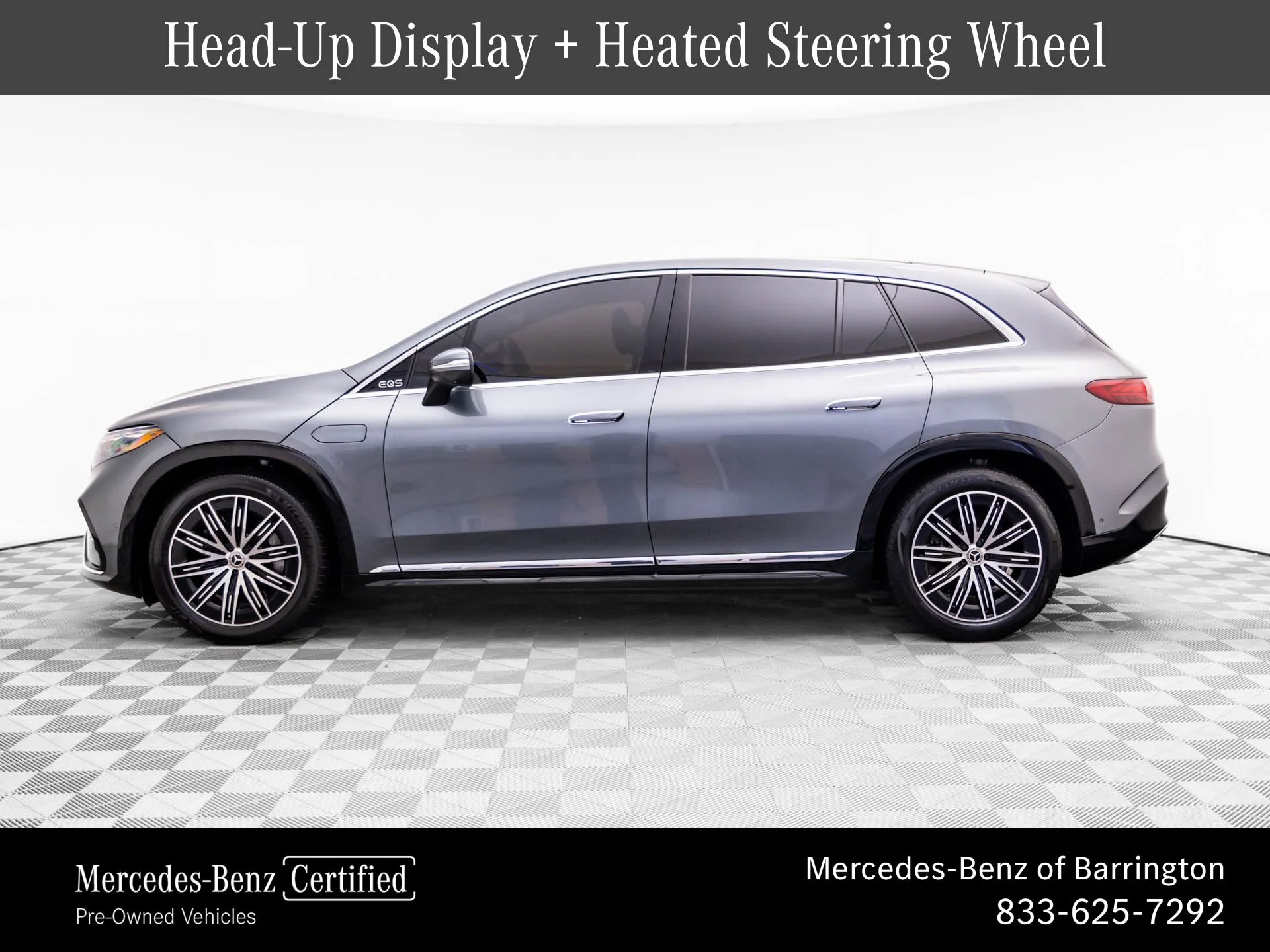 Certified 2023 Mercedes-Benz EQS SUV Base with VIN 4JGDM4EB0PA012270 for sale in Barrington, IL