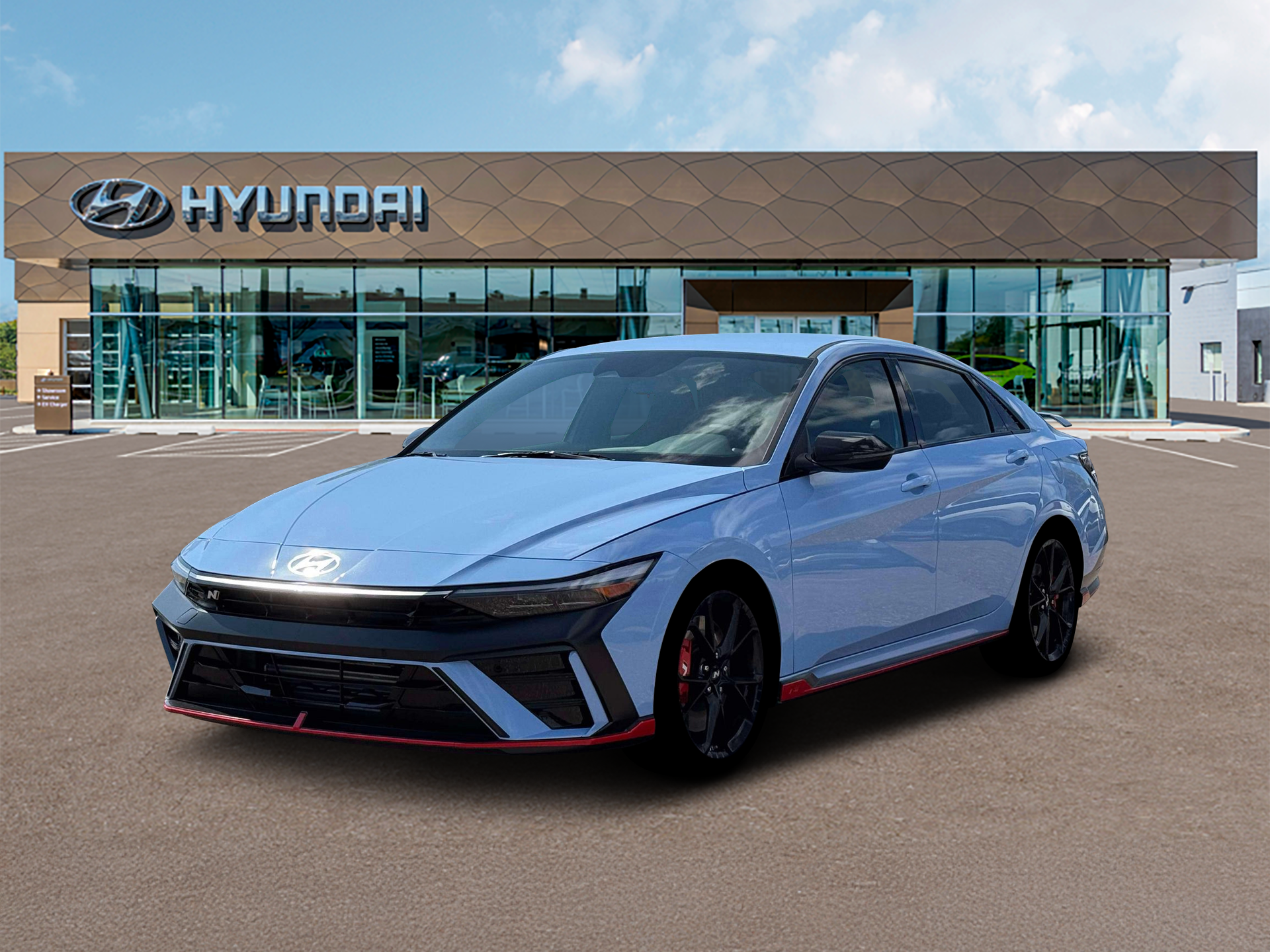 New 2026 Blue Hyundai Sedan image 1