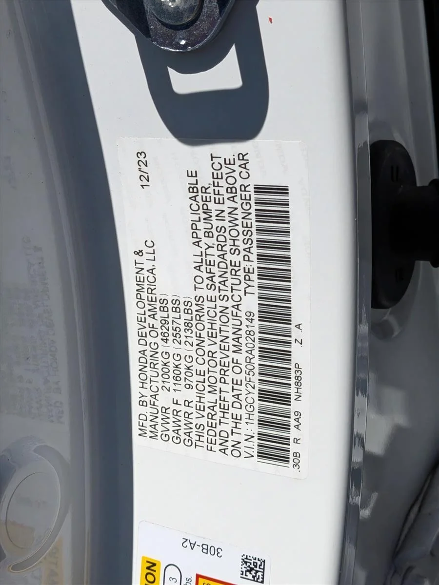 Used 2024 White Honda Sport image 25