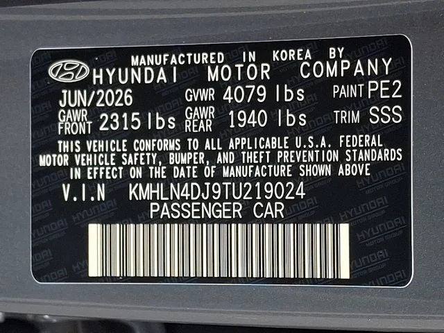 New 2026 Gray Hyundai Limited image 20