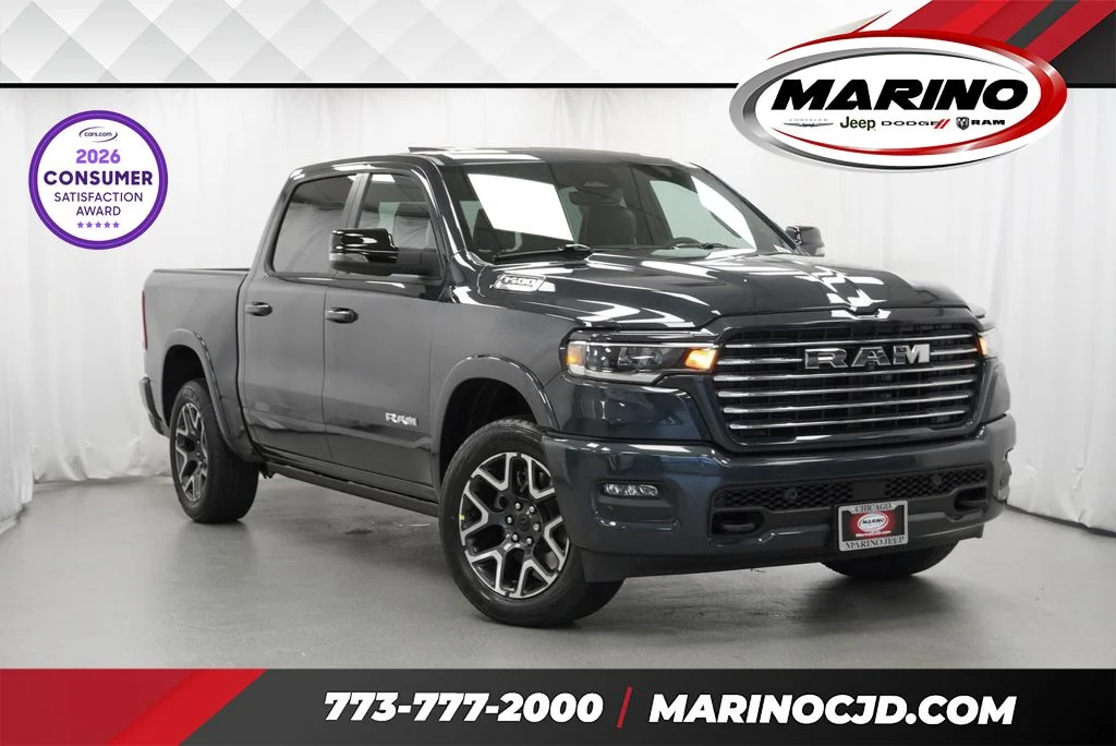 New 2027 Forged Blue Metallic Exterior Paint RAM Laramie image 1