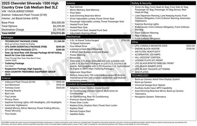 Used 2025 Pearl Chevrolet High Country image 25