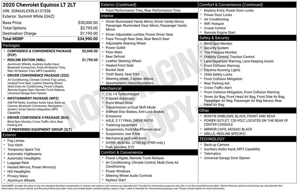 Used 2020 White Chevrolet LT image 25