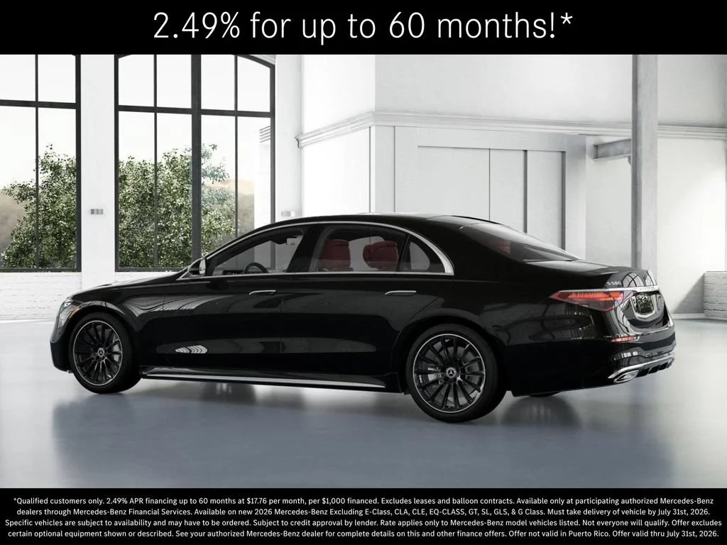 New 2026 Obsidian Black Metallic Mercedes-Benz S 580 image 73