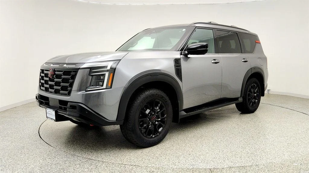 Used 2025 Gun Metallic/Super Black Nissan 4x4 PRO-4X w/ 2-Tone Roof image 1