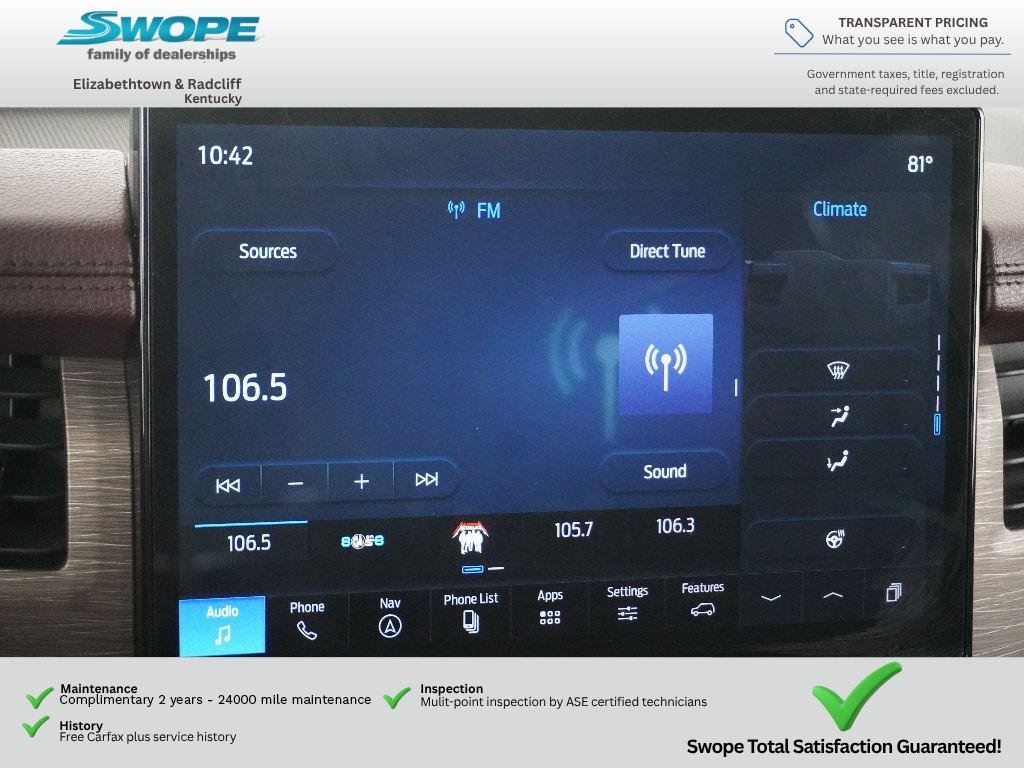 Used 2024 Agate Black Metallic Ford Limited image 23