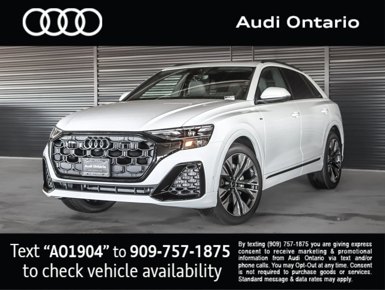 New 2026 Glacier White Metallic Audi Premium Plus image 1