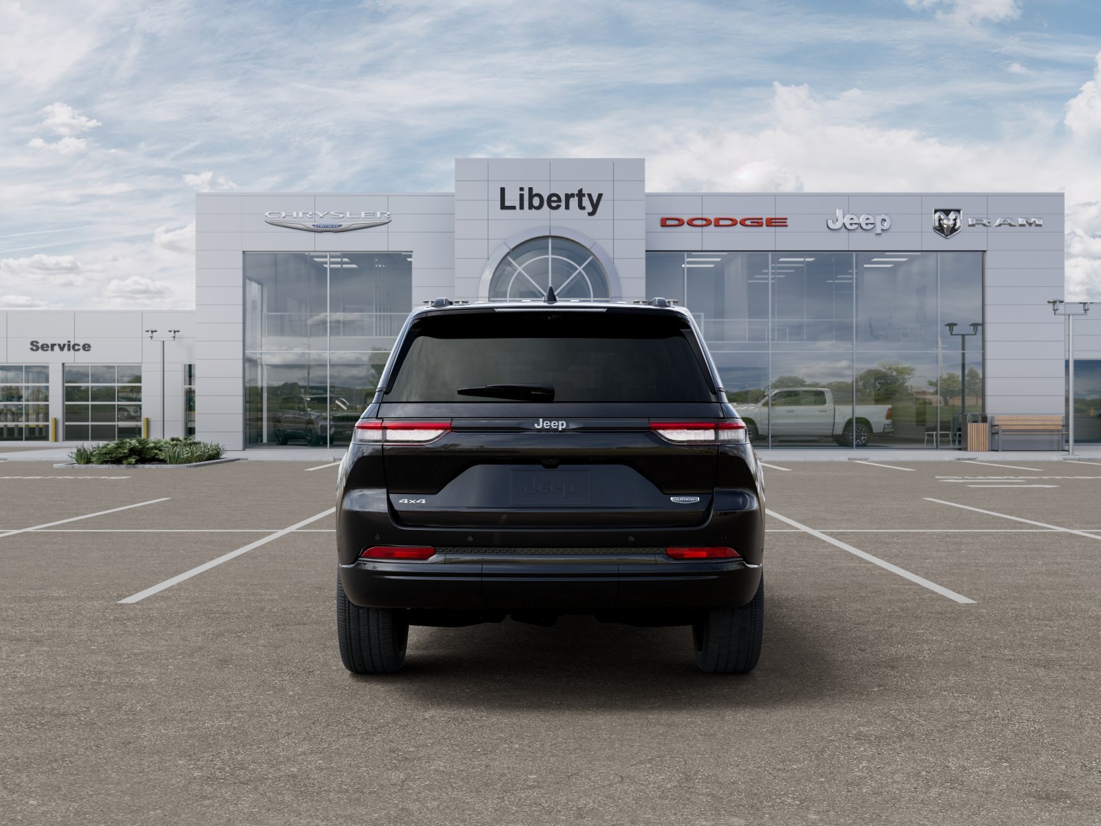 New 2026 Diamond Black Crystal Pearl-Coat Exterior Paint Jeep Summit image 7