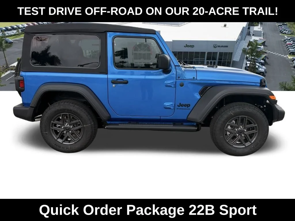New 2026 Hydro Blue Pearl-Coat Exterior Paint Jeep Sport image 3
