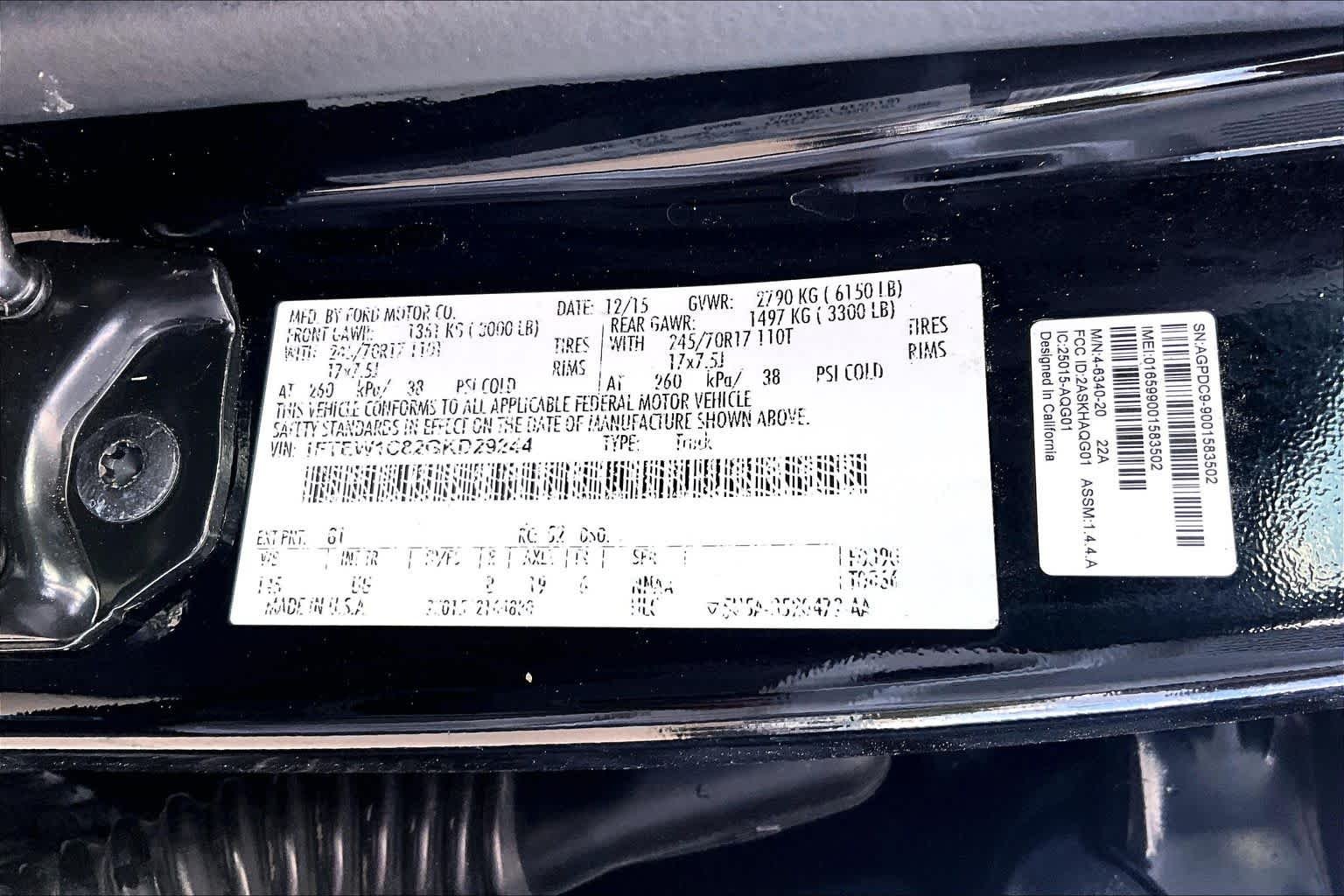 Used 2016 Shadow Black Ford XLT image 34