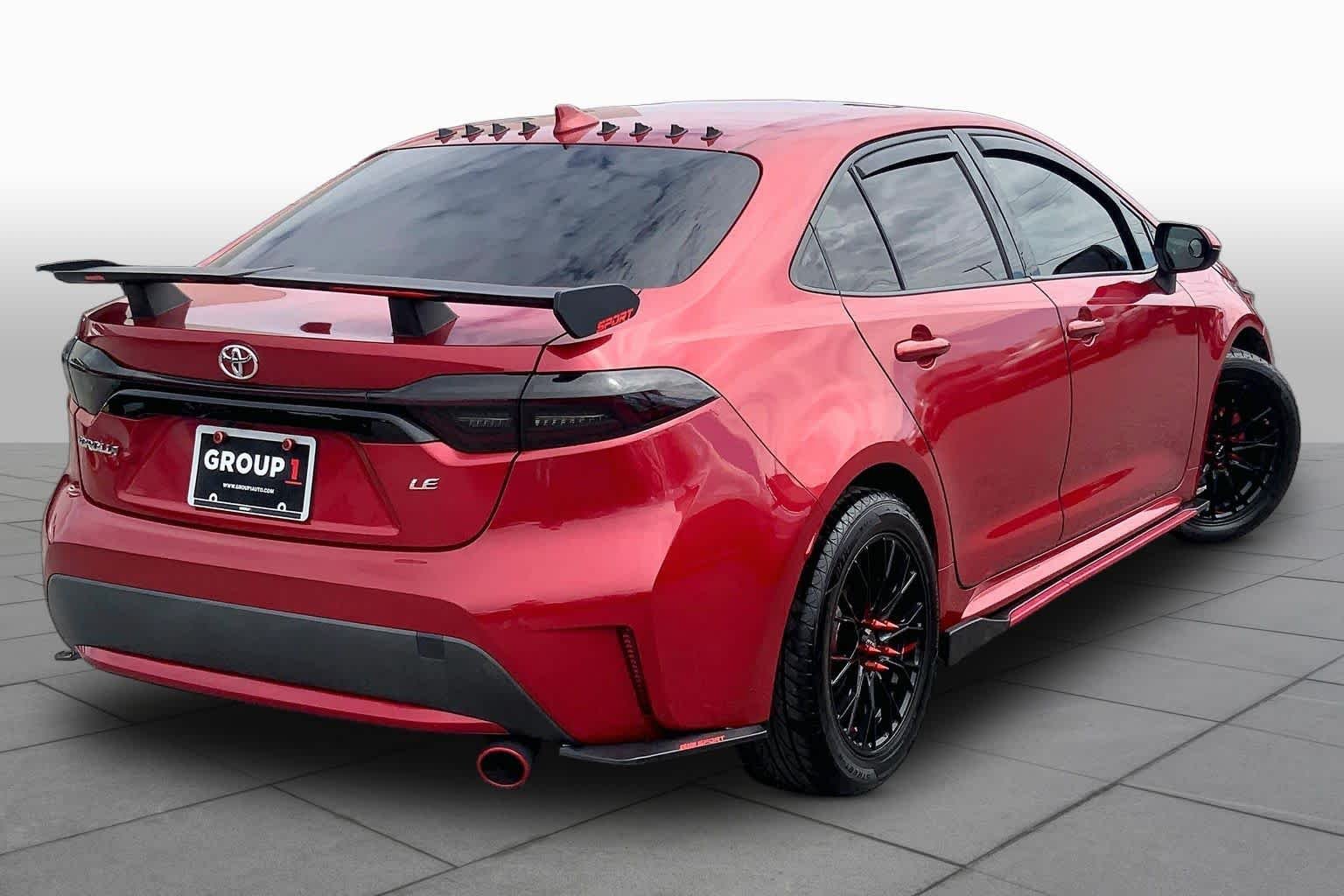 Used 2020 Barcelona Red Metallic Toyota LE image 11