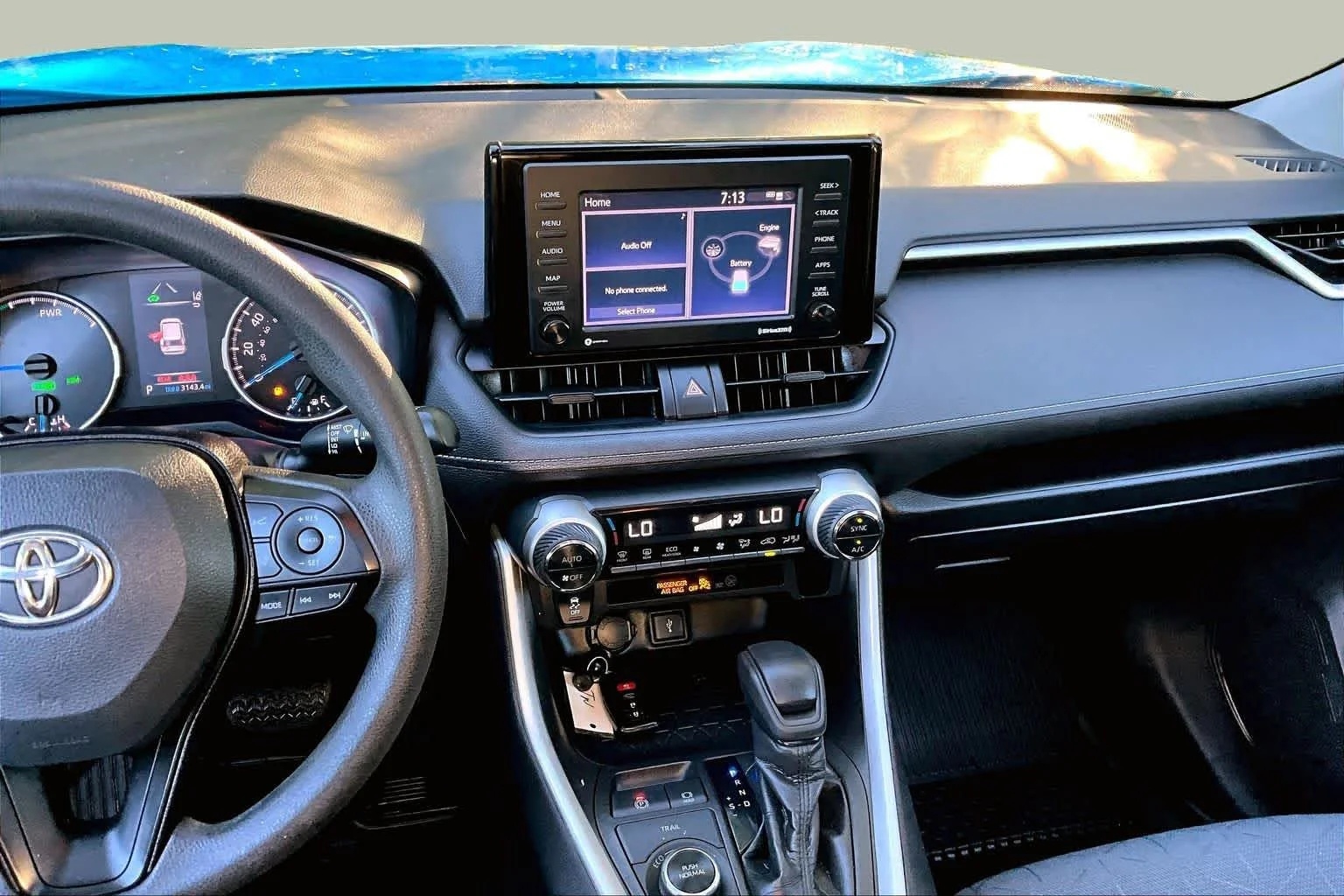 Used 2021 Blue Flame Toyota Hybrid XLE image 7