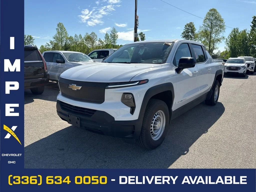 Summit White 2024 Chevrolet Silverado EV Work Truck with 3WT e4WD Pickup Truck All-Wheel Drive