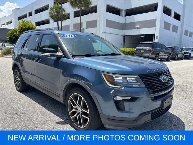 Used 2018 Blue Metallic Ford Sport image 1