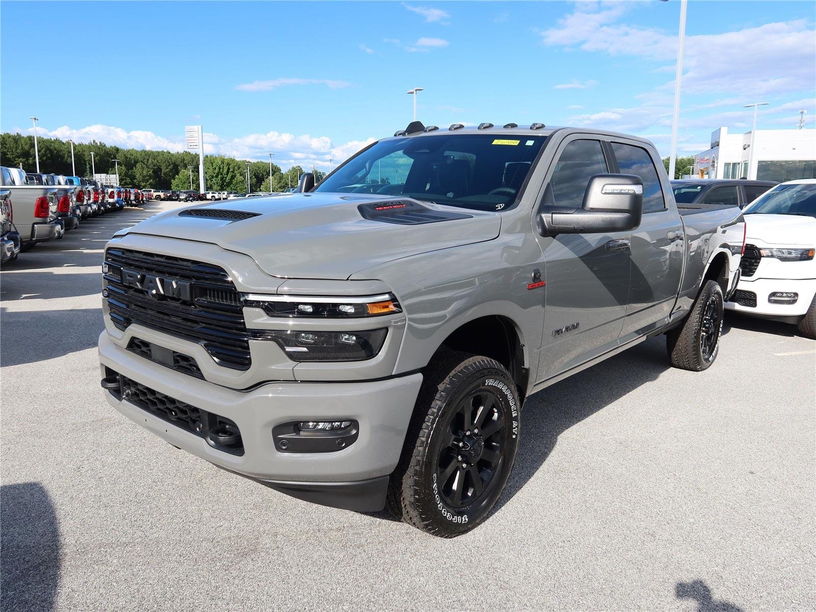 New 2026 Ceramic Gray Clear-Coat Exterior Paint RAM Laramie image 3