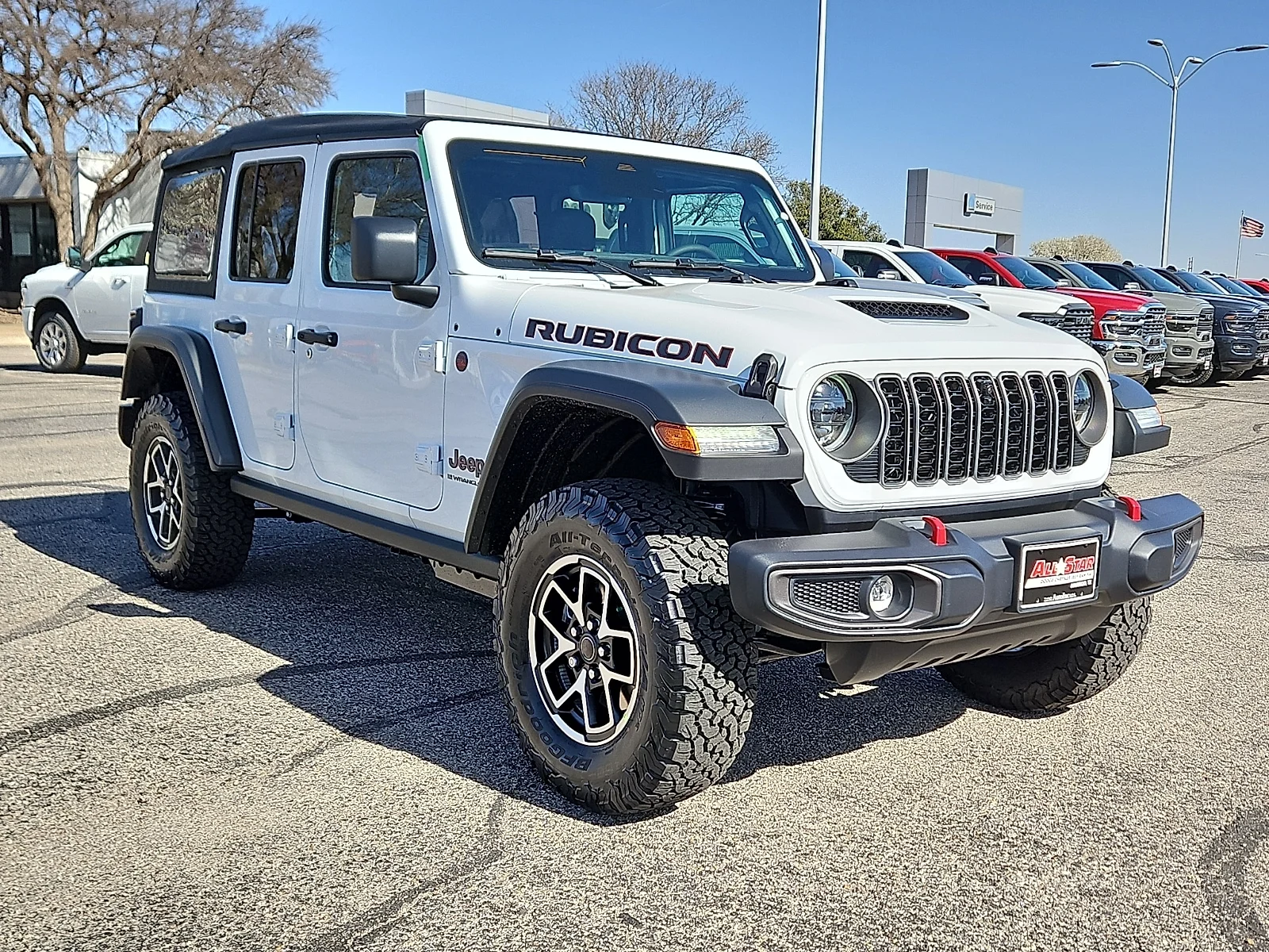 New 2026 Bright White Jeep 4-DOOR RUBICON image 4