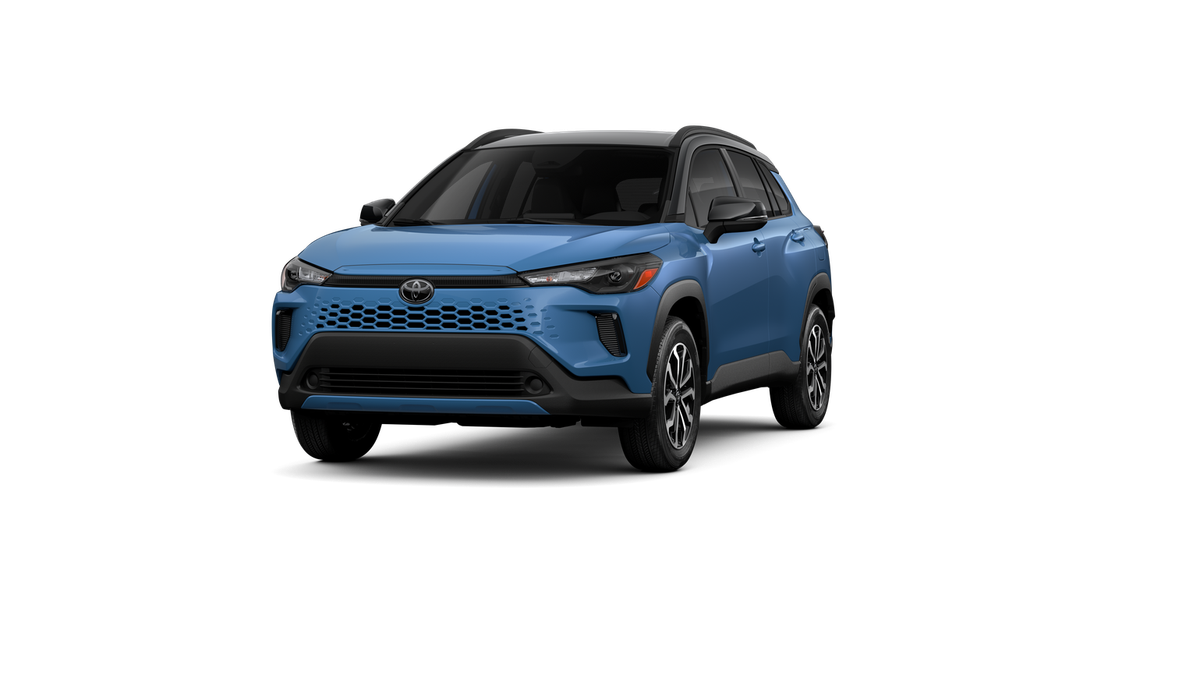 New 2026 Cavalry Blue with Jet Black roof Toyota Hybrid SE image 19
