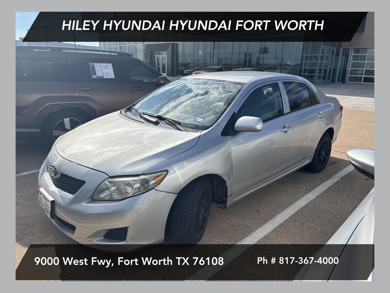 Used 2010 Classic Silver Metallic Toyota LE image 1