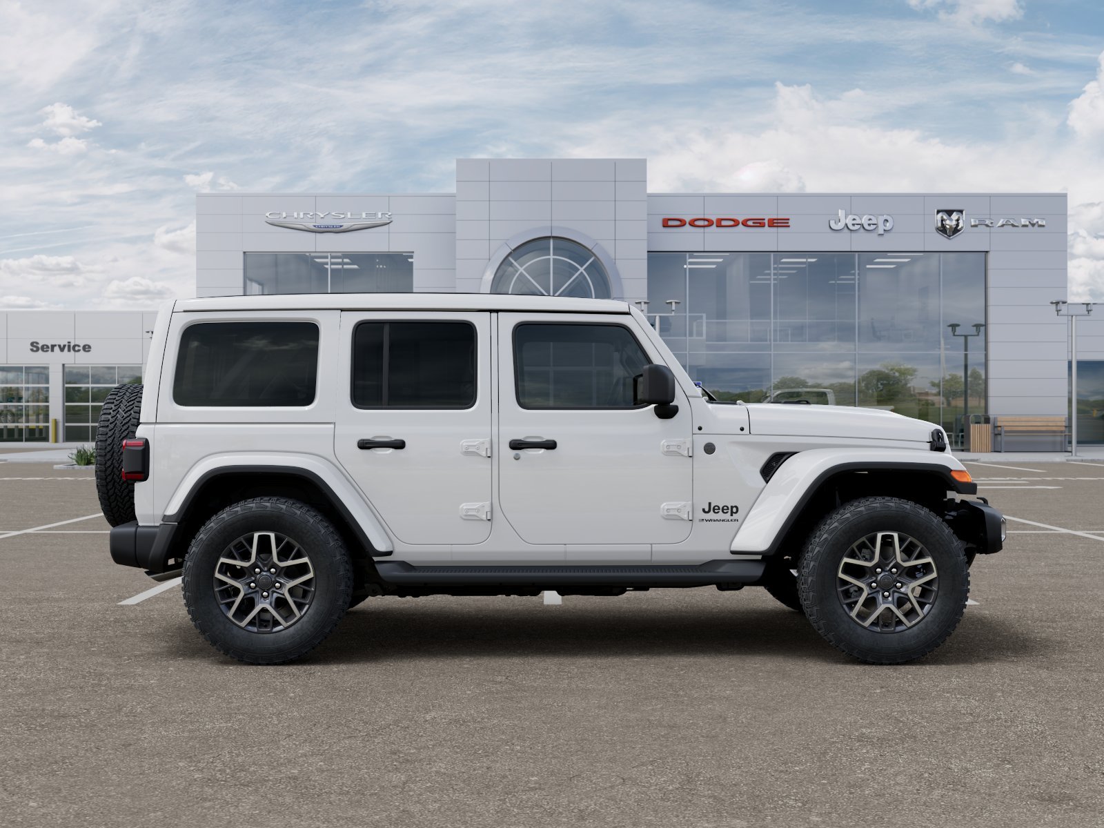 New 2027 Bright White Clear-Coat Paint Jeep Sahara image 47