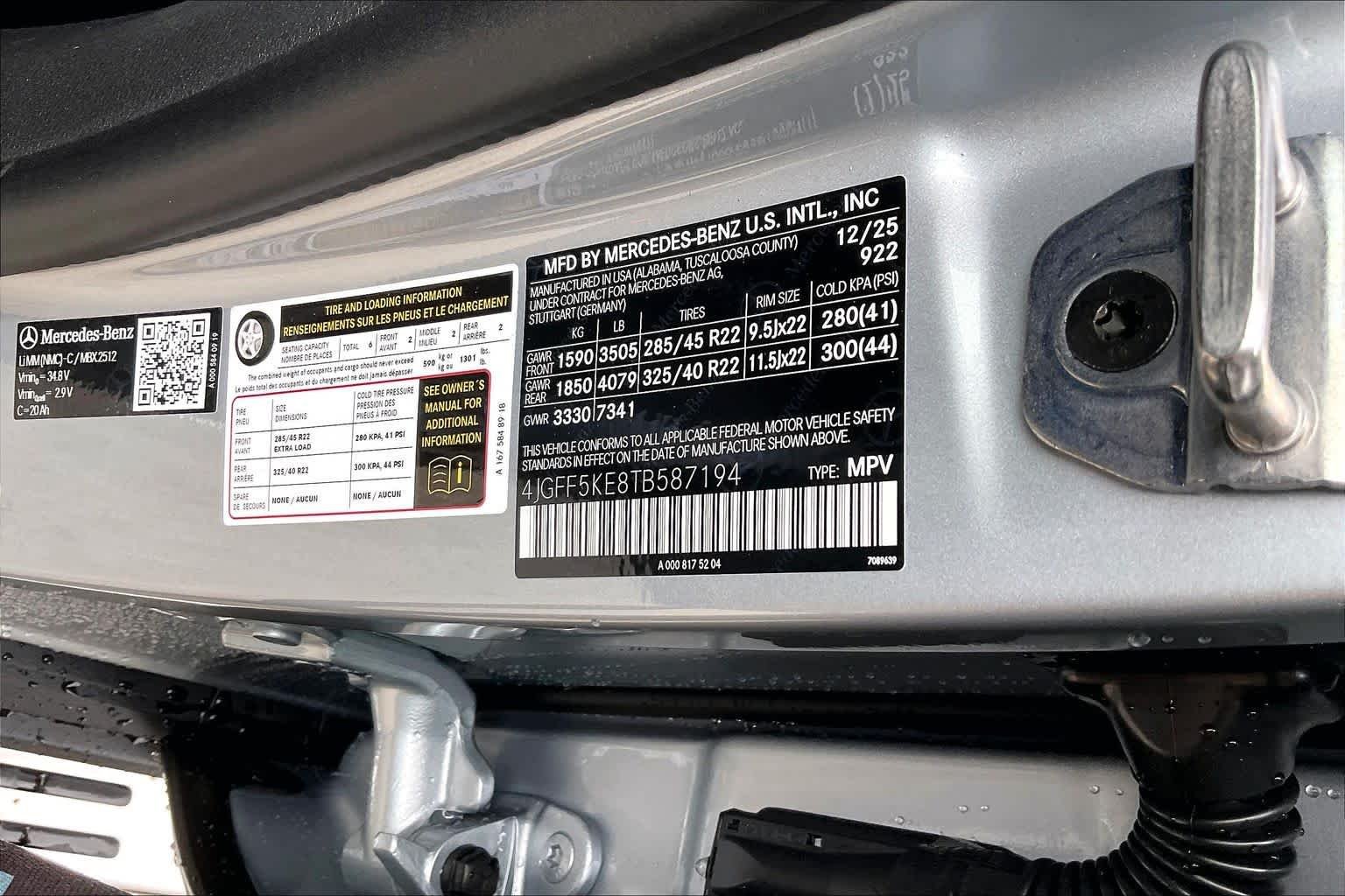 New 2026 Cirrus Silver Metallic Mercedes-Benz GLS 450 image 12