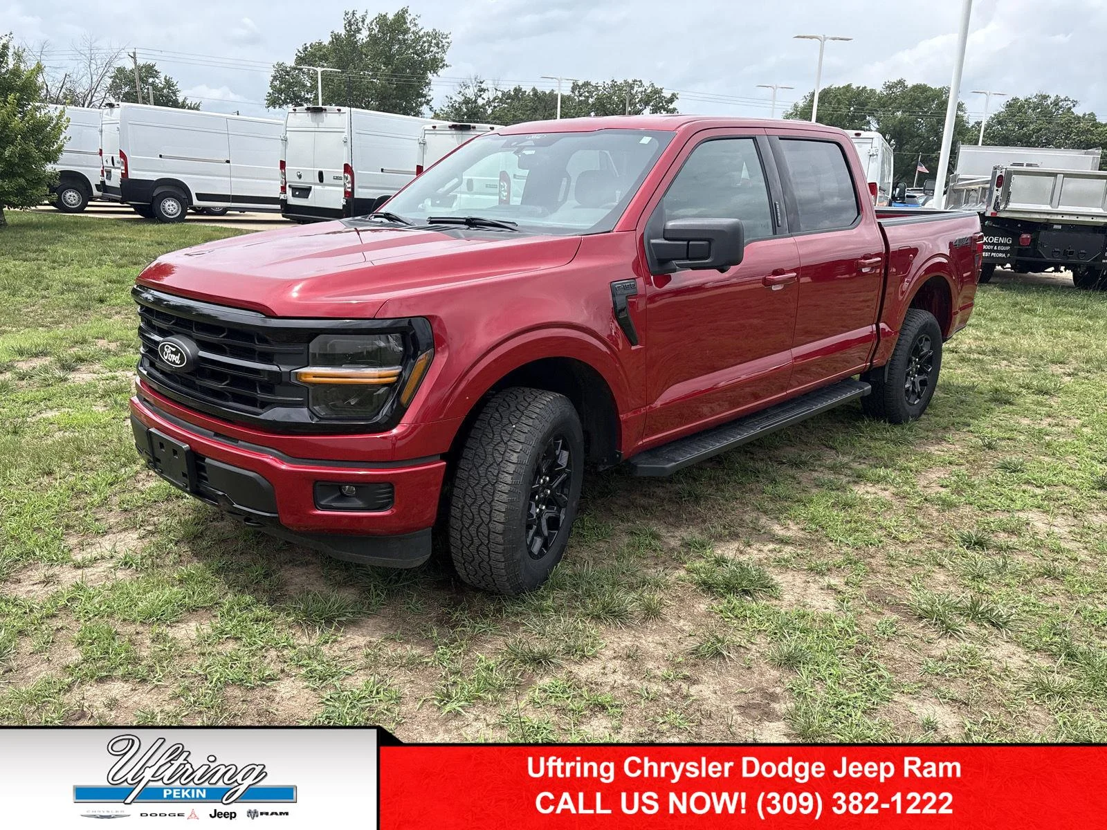 Used 2024 Rapid Red Metallic Tinted Clearcoat Ford XLT image 1