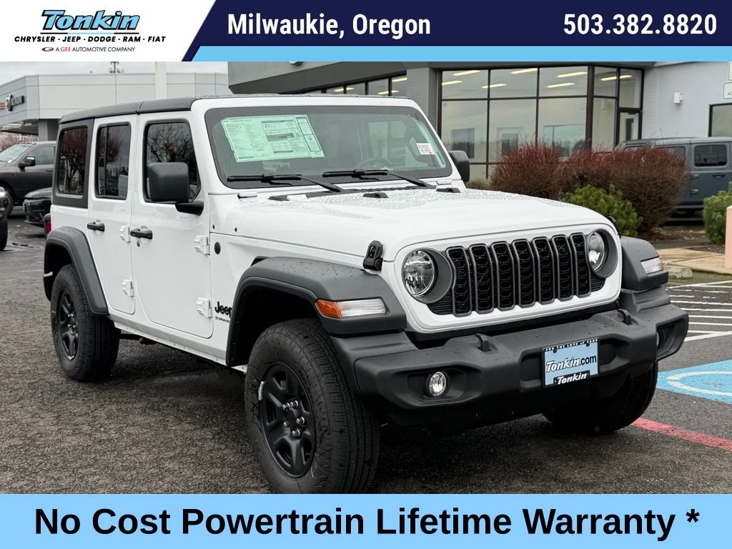 New 2026 Bright White Clear-Coat Exterior Paint Jeep Sport image 1