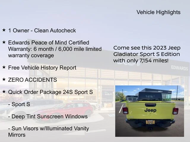 Used 2023 Yellow Jeep Sport S image 11