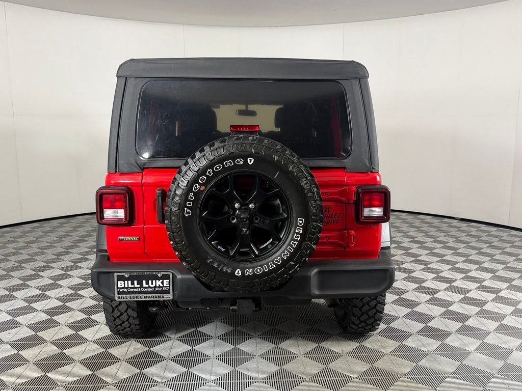 Certified Used 2021 Red Jeep Unlimited Willys image 9
