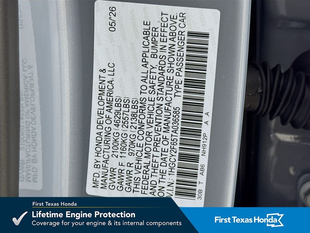 New 2026 Urban Gray Pearl Honda EX-L image 41