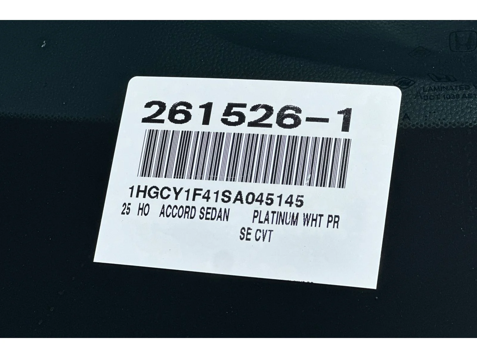 Used 2025 Platinum White Pearl Honda SE image 2