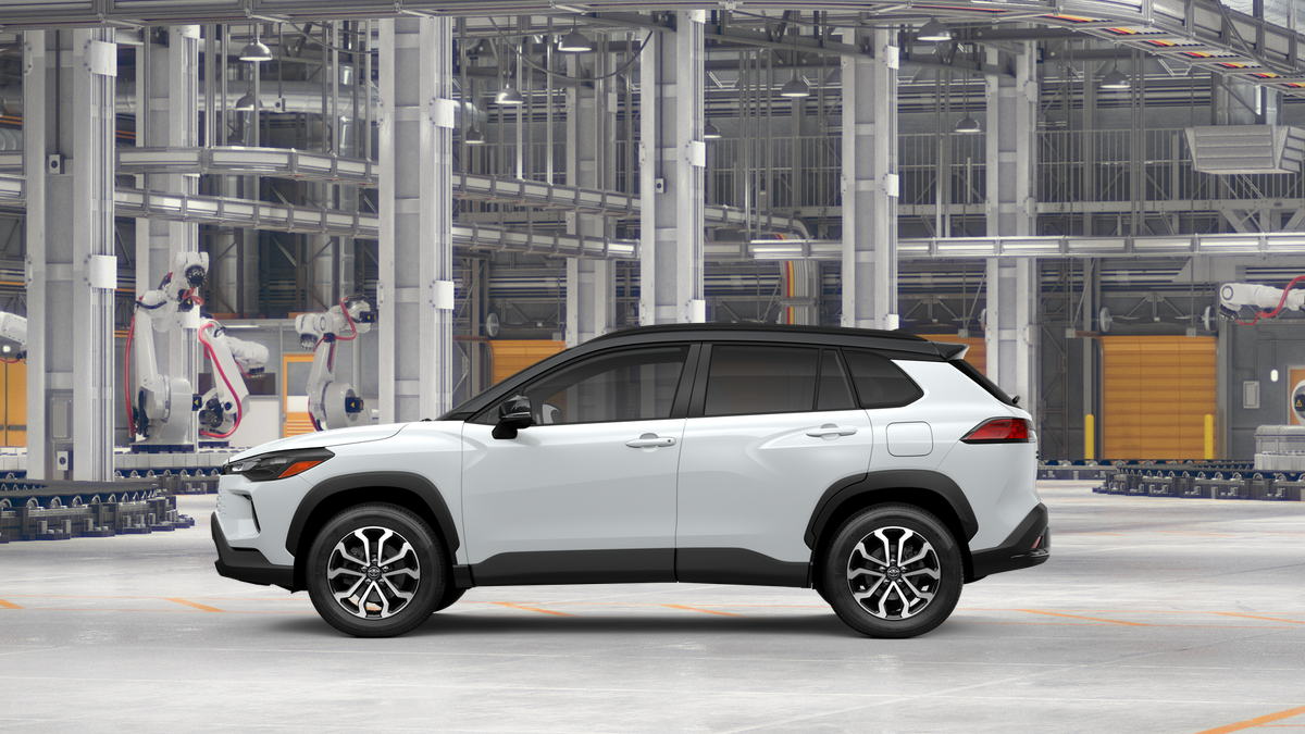 New 2026 Wind Chill Pearl with Jet Black roof Toyota Hybrid SE image 12