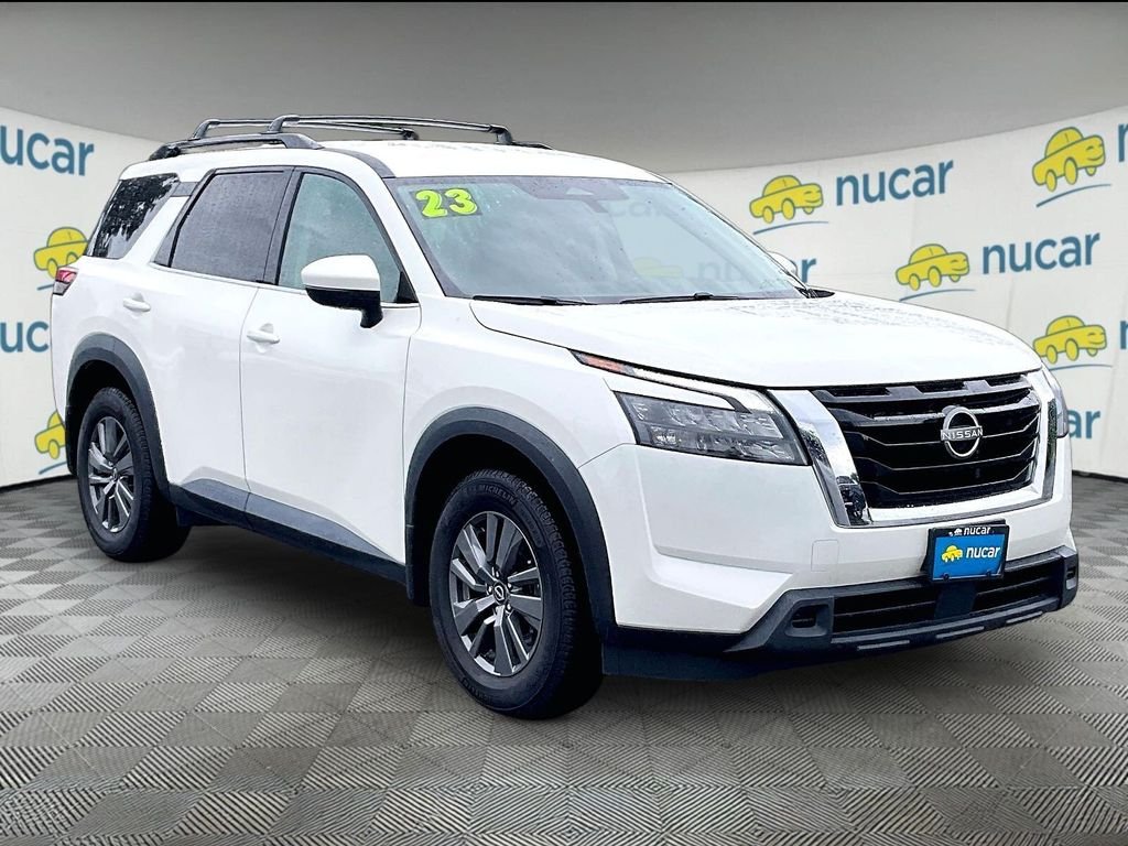Used 2023 Pearl White Tricoat Nissan SV image 1