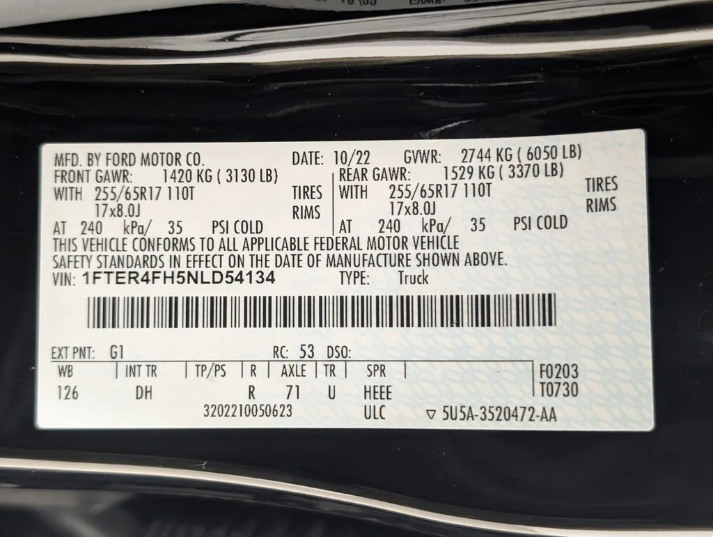 Certified Used 2022 Shadow Black Ford Lariat image 23