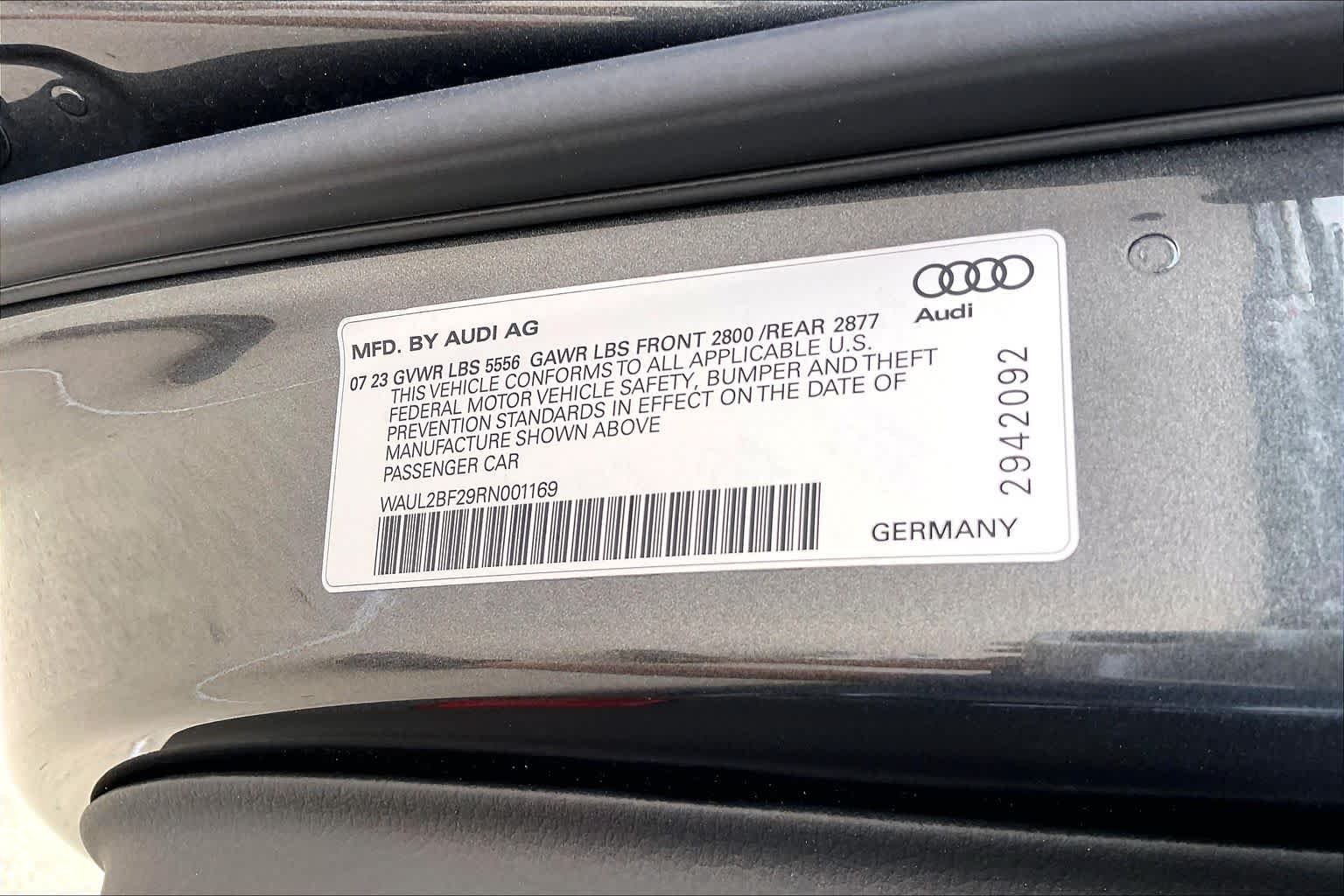 Used 2024 Daytona Gray Pearl Effect Audi Premium Plus image 35