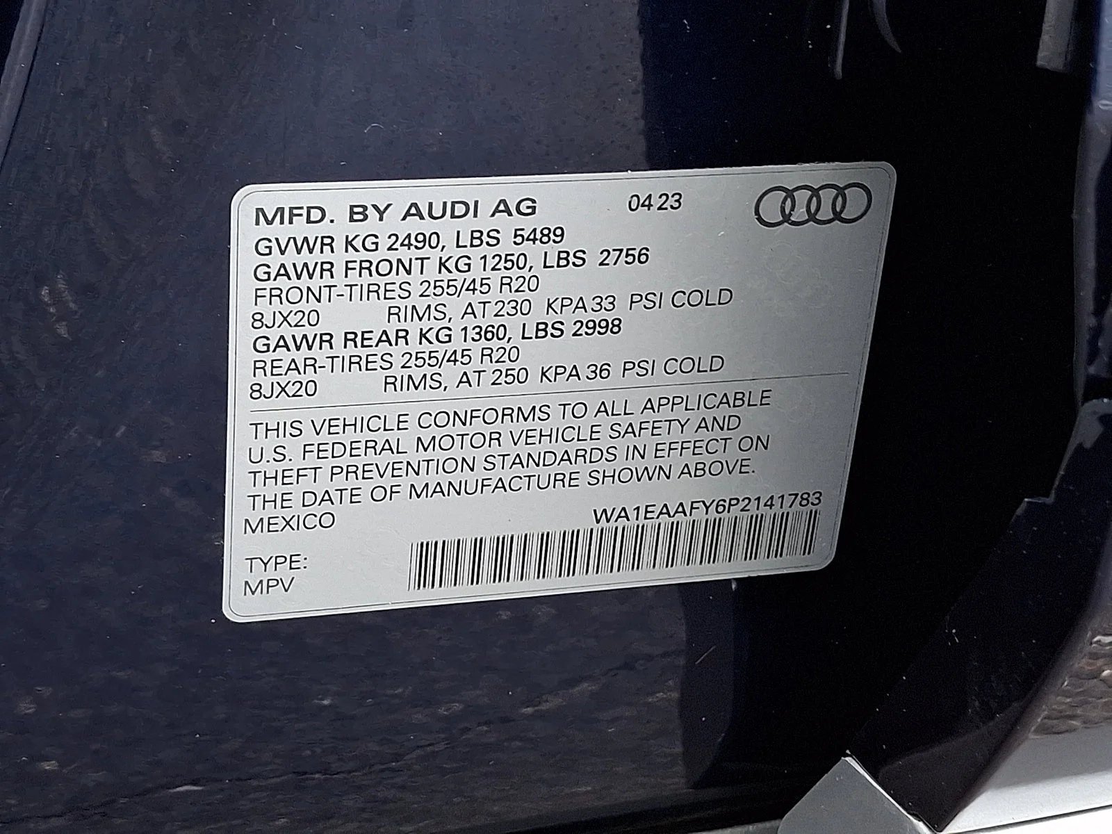 Used 2023 Navarra Blue Metallic   2D2d Audi S line Premium Plus image 28