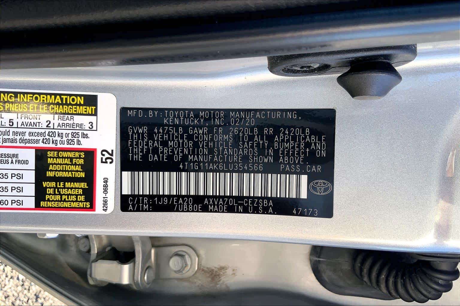 Used 2020 Celestial Silver Metallic Toyota SE image 36