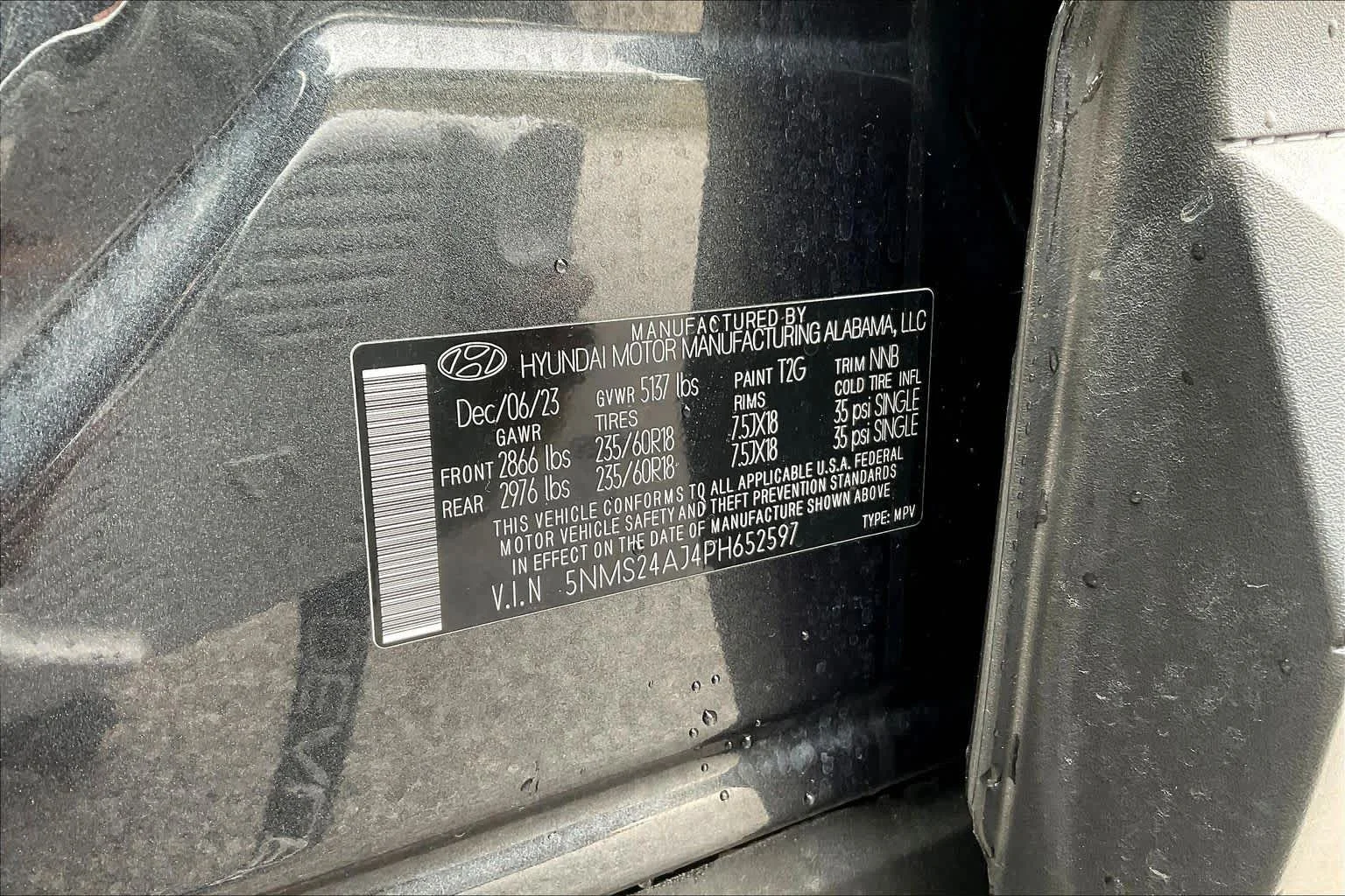 Used 2023 Portofino Gray Hyundai SEL image 34