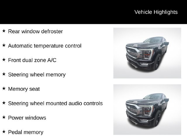 Used 2022 Agate Black Metallic Ford Limited image 11
